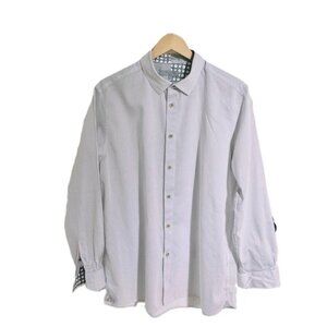 Ted Baker London Men's White Patterned Shirt Size S